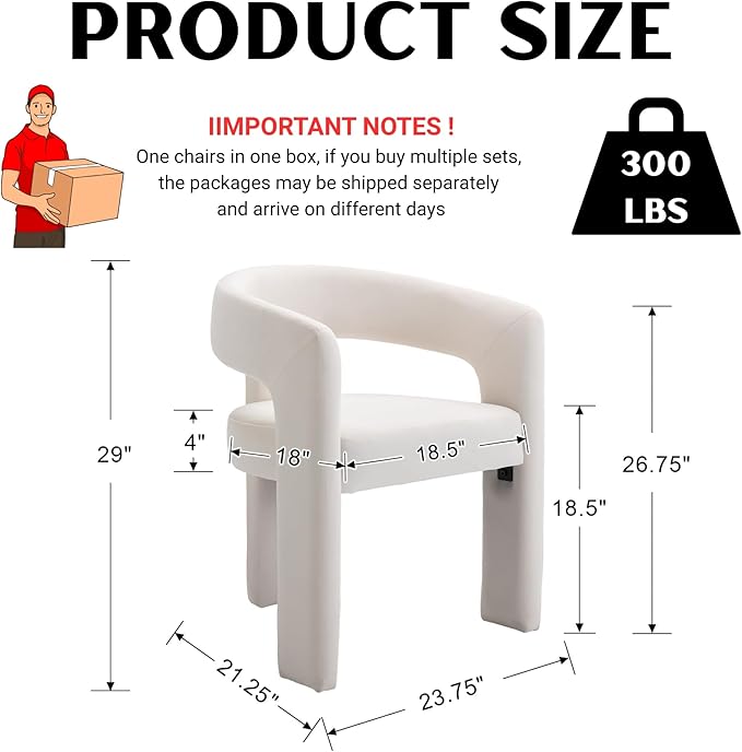 Modern Barrel Dining Chairs Set of 5, Velvet Upholstered Accent Side Chair with Arms Comfy Makeup Vanity Chairs, Dining Living Room Kitchen Chairs, Beige