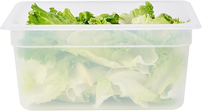 Restaurantware Food Storage Container 1 Pack of 12.7 x 10.3 x 3.9 Inches Plastic Stackable Storage Box White Reusable Label Container Dishwasher Safe For Restaurants And Kitchens