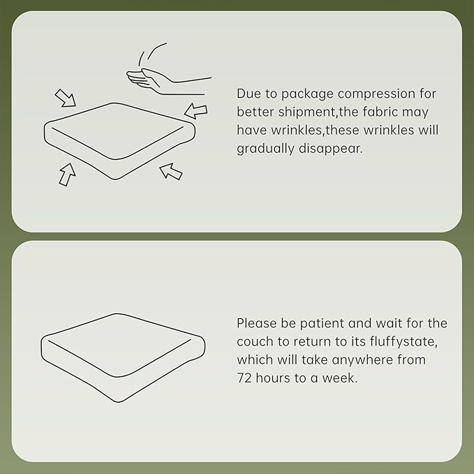 116" Modern Corduroy Cloud Sofa with Ottoman, U Shaped Boneless Modular Large Sectional Couches for Living Room, Green 3 Seater Compressed Memory Foam Couch, Extra Deep Seat, No Assembly