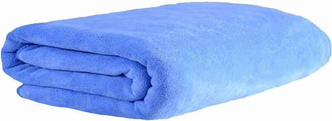 MYLSMPLE Luxury Microfiber Bath Towel Bath Sheet Beach Spa Extra Large Soft Absorbent Towel (36 Inch X 72 Inch, Light Blue)