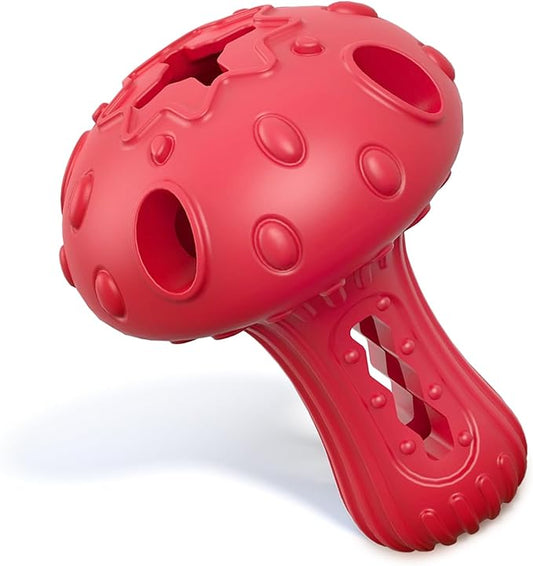 Dog Chew Toys for Aggressive Chewers, Rubber Treat Dispensing Stimulation Toy to Keep Them Busy, Durable Interactive Enrichment Puzzle Toy for Medium Large Breed Dogs
