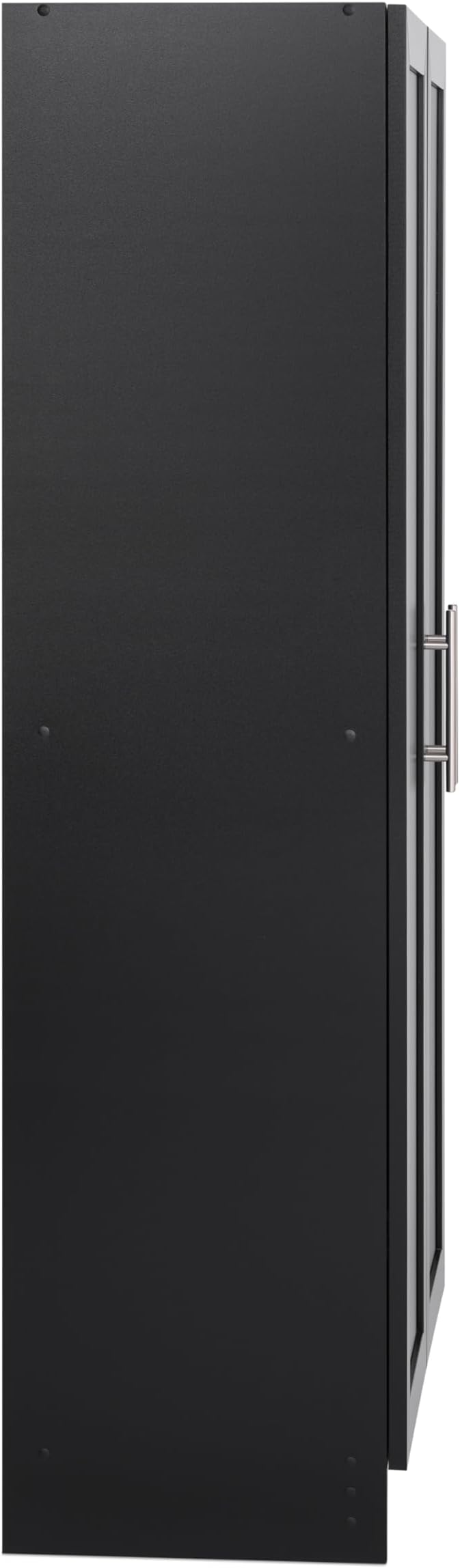 Prepac Elite Accent Cabinet with Panel Doors, Black Storage Cabinet, Bathroom Storage, Pantry with 3 Shelves 16.75" D x 32" W x 65" H