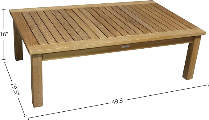 Atlantic Teak Coffee Table, Natural