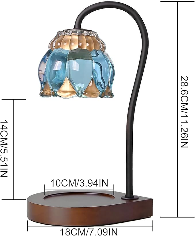 Candle Warmer Lamp Christmas Gifts - Birthday Gifts for Women Mom, Compatible with All Jar Candles, Wax Melt for Candle Home Decor, Modern Farmhouse Decor, Candle Warmer Timer SkyBlue