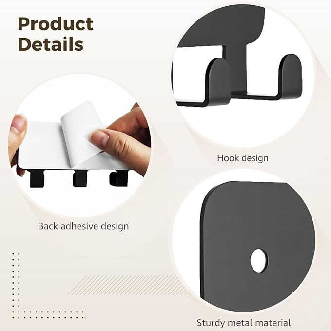 2 Pcs Key Holder Wall Mount, Key Hooks with 10 Hooks, Heavy Duty Metal Hanger for Entryway, Kitchen, Home Organization