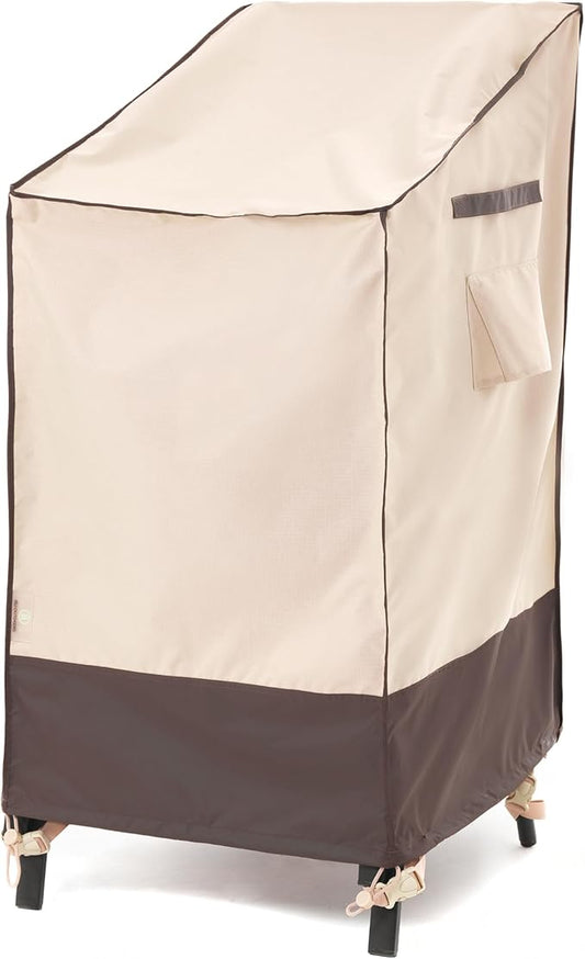 F&J Outdoors Waterproof Anti-UV Heavy Duty Patio Cover for 4-6 Stacking Chairs, 27" W x 37" D x 47" H, 1Pack