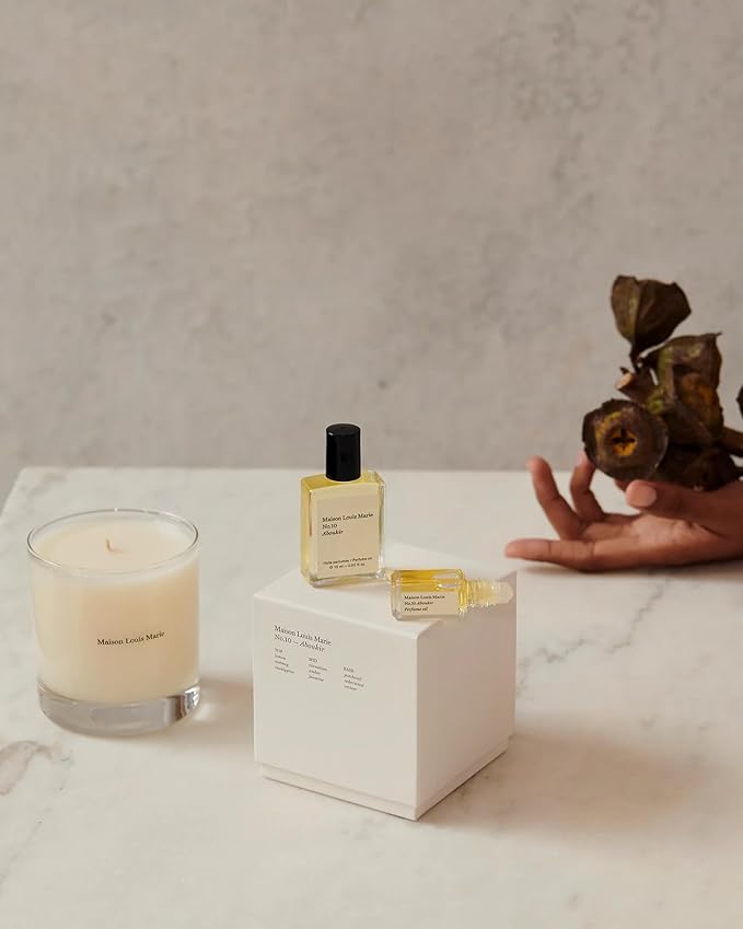Maison Louis Marie - No. 10 Aboukir Soy Wax Candle | Luxury Fragrances for a Modern World (8.5 oz | 240 g)