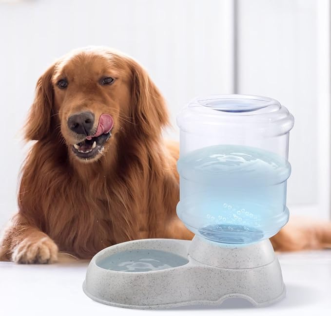 3.5L Automatic Pet Water Dispenser, Self-Refilling Pet Waterer for Cats and Dogs, Large Capacity Food-Grade Feeder