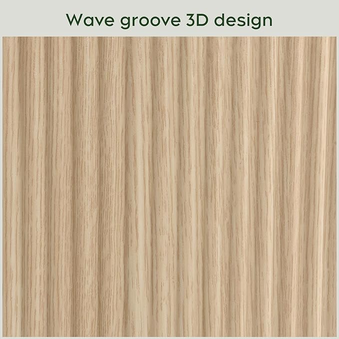 Yechen Round Coffee Table with Storage, 31.5" Flip-top Fluted Center Table, Midcentury Modern Lift Top Curved Table for Living Room,Natural