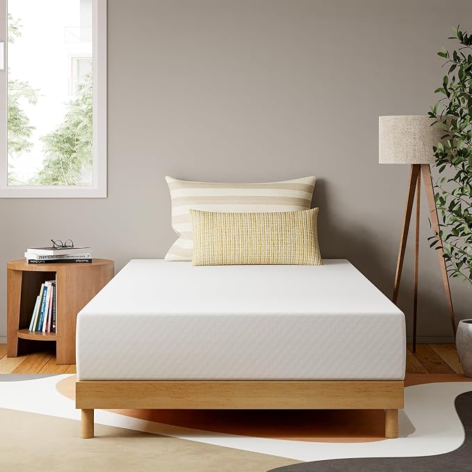 GAESTE 8 Inch Twin XL Cooling Gel Memory Foam Mattress for Cool Sleep Medium Firm CertiPUR-US Certified Foam, Mattress in a Box Pressure Relief Removable Cover No Fiberglass (Twin XL, 8 in)