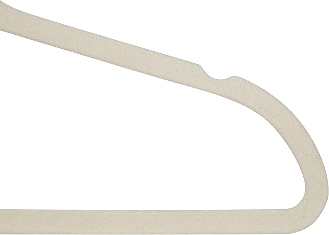 Simplify 10 Super Slim Velvet Huggable Hangers in Ivory