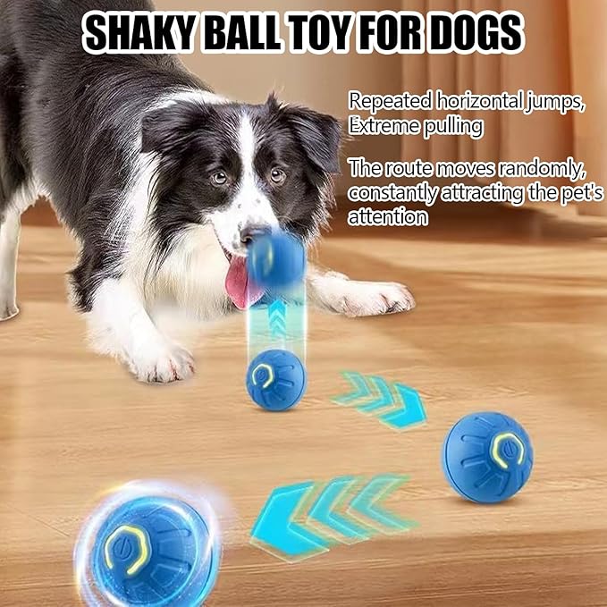 Shaky Ball Toy for Dogs, Automatic Moving Dog Toy Ball for Dogs(Cosmic Orange)