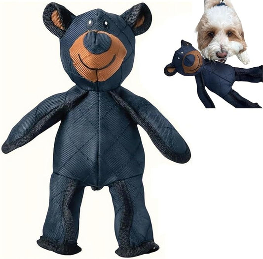 Indestructible Robust Bear Dog Toy Unbreakable Dogs Toy 2.0 Pet Companion for Heavy Chewers Squeaky Dog Toys for Aggressive Chewers Unbreakable Stuffed Plush Puppy Toys for Heavy Chewers (2.0 Version)