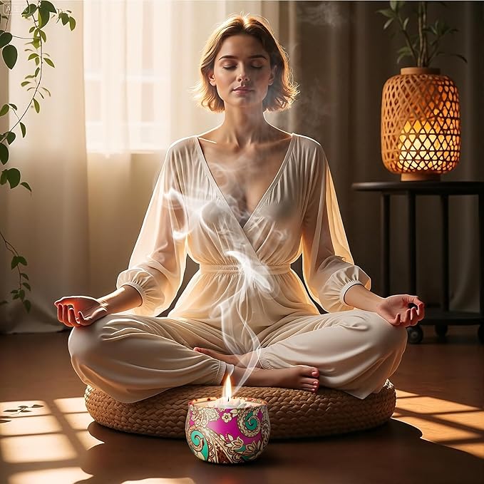 WINTERCRUSH Scented Candles Gift Set: 4 Pack Flower Shaped Christmas Candles for Home Scented - Stress Relief Gifts for Women, Birthday, Mother's Day (Flower)