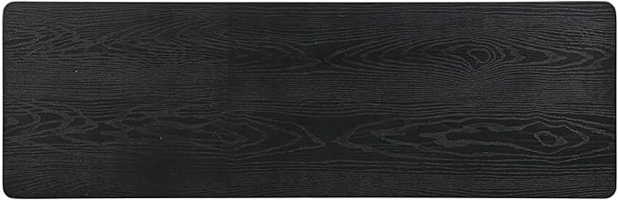 NTC Mingle 47-Inch Console Table, Modern Solid Wood Entryway Table with Hidden Drawer, Waterproof & Heat Resistant, Narrow Table for Hallway, Living Room & Foyer, Burnt Black