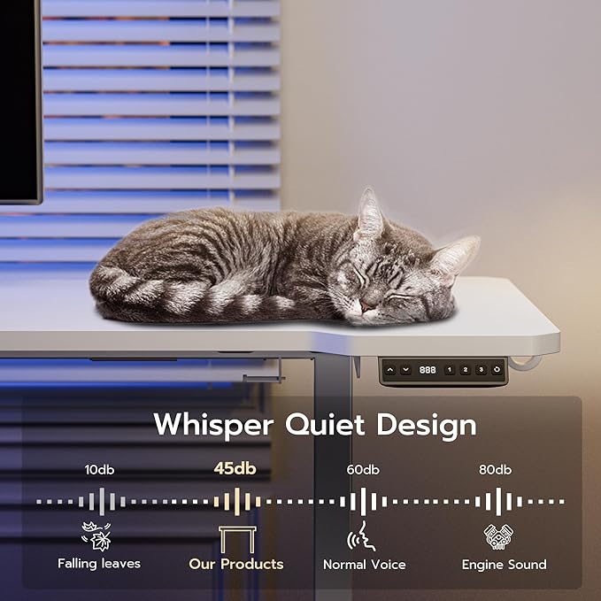 71" Reversible L-Shaped Electric Standing Desk Adjustable Height Gaming Stand Up Corner Desk Sit Stand Home Office Computer Desk with Splice Board, White