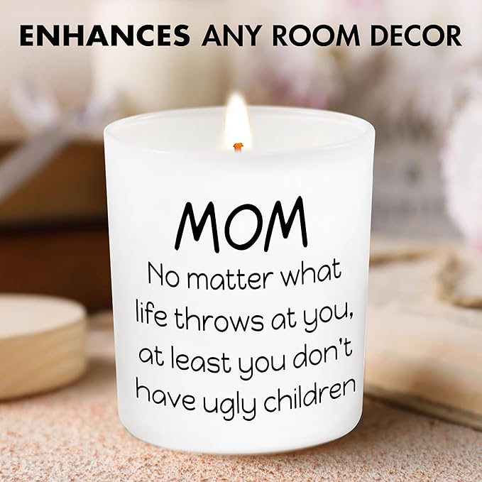 Gifts for Mom from Daughter Son - Mothers Day Gifts for Mom, Wife, Women - Moms Birthday Gift Ideas, Cool Birthday Gift for Moms - Funny Mothers Day Candle, mom Candle Funny 10oz