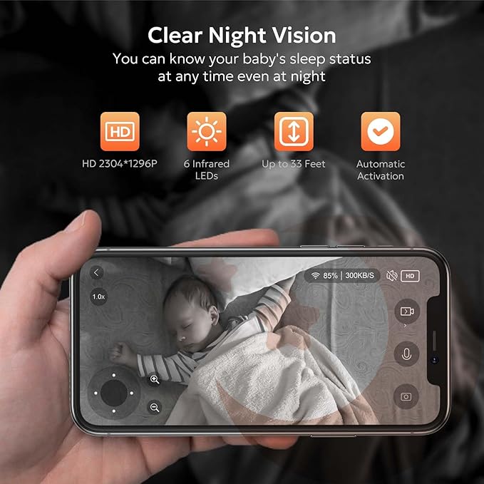 owltron 4pcs Indoor Pan/Tilt Security Camera 2K, Smart Cam for Home Security with Motion Detection, 2.4G WiFi with Phone APP, Baby/Pet Camera with IR Night Vision & Two Way Talk