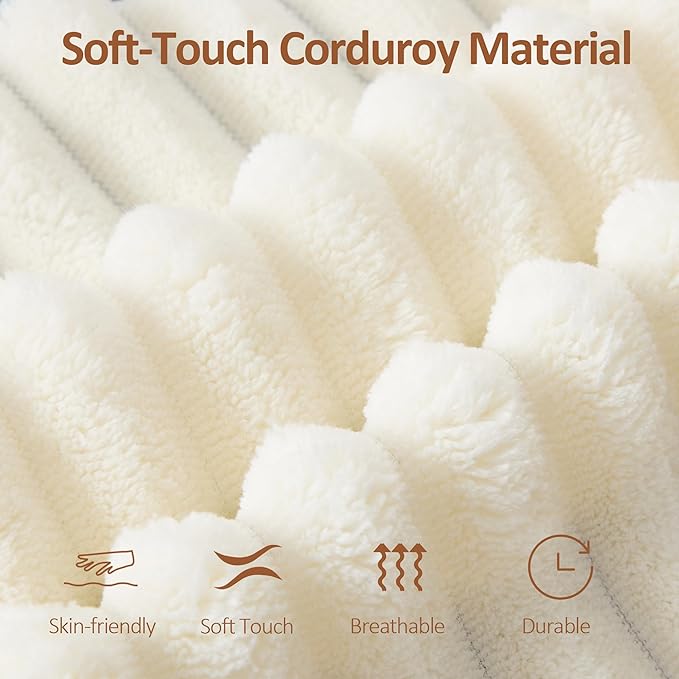 110" Boneless Sectional Couch with Chaise Lounge, Cloud Couch Compressed Sofa L Shape, No Assembly Memory Foam Sofa for Living Room, White Corduroy