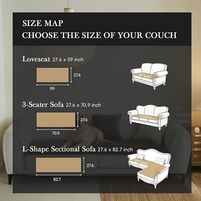 Couch Cover (HB-Brown, 27.6" x 82.7")