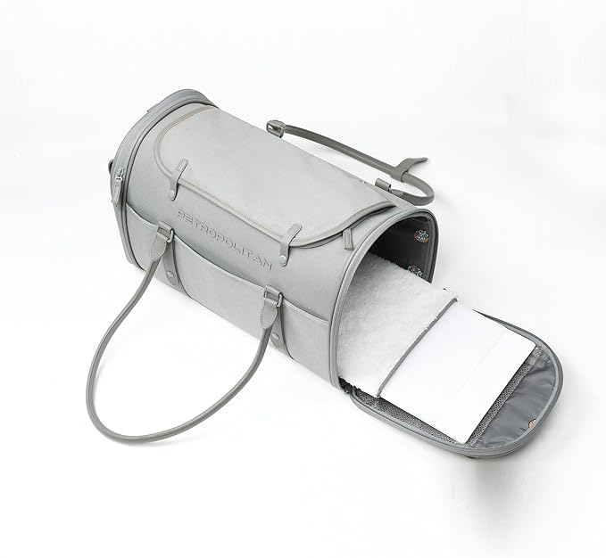 Cat Soft-Sided Carrier, Airlien Compliant, with Ventilation, for Pets Upto 16 lbs (Steel Grey)