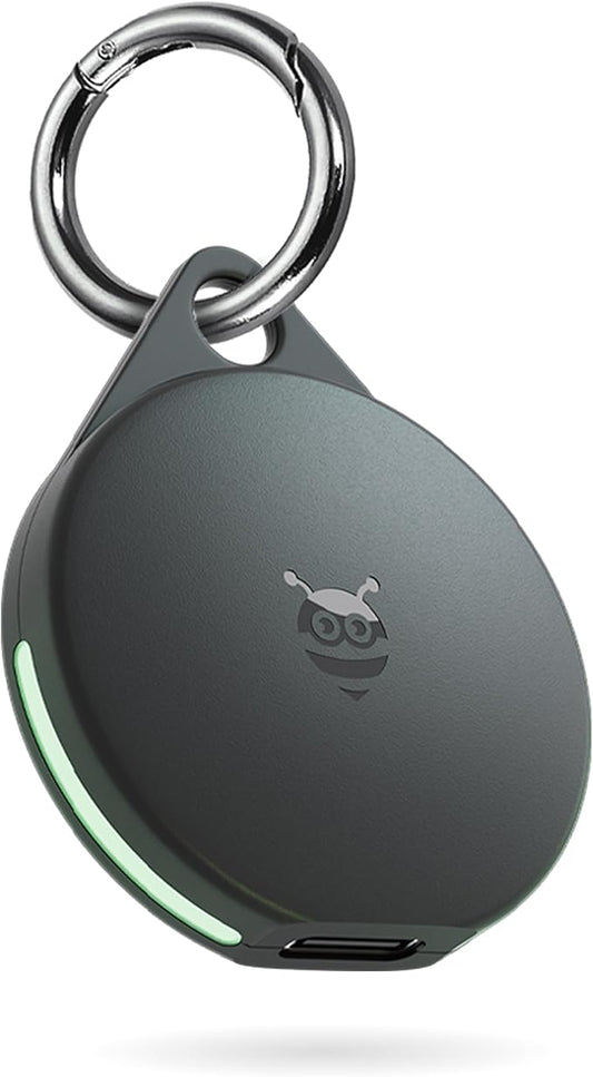 Pebblebee Clip Universal - Rechargeable Mini Item Tracker | Alternative to Air Tag & Android Trackers | 12-Month Battery Life | Works with Both Android & iOS Find My Apps | LED & Sound Alerts