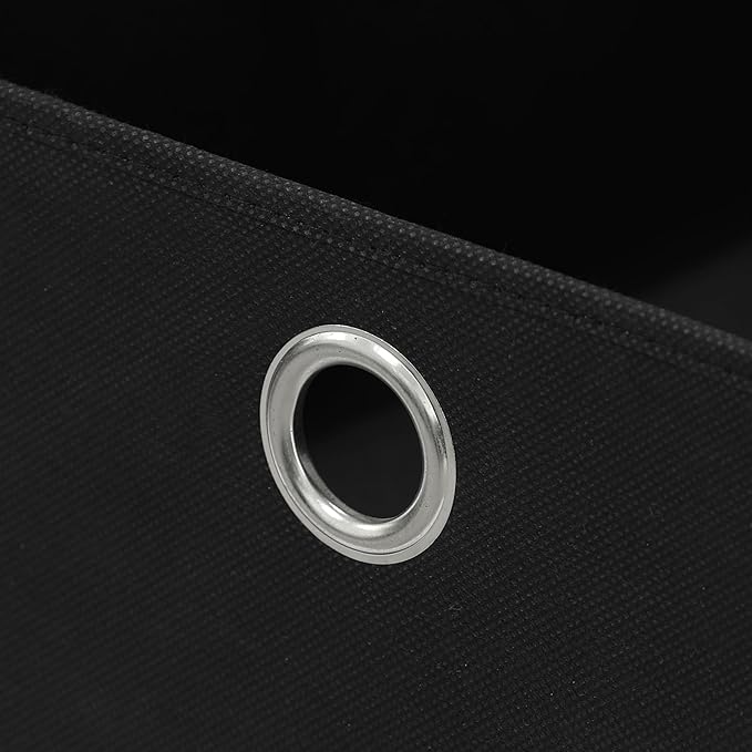 Furinno Go Green 3-Tier 2-Bins Multipurpose Storage Shelf, 2-Pack, Dark Cherry/Black