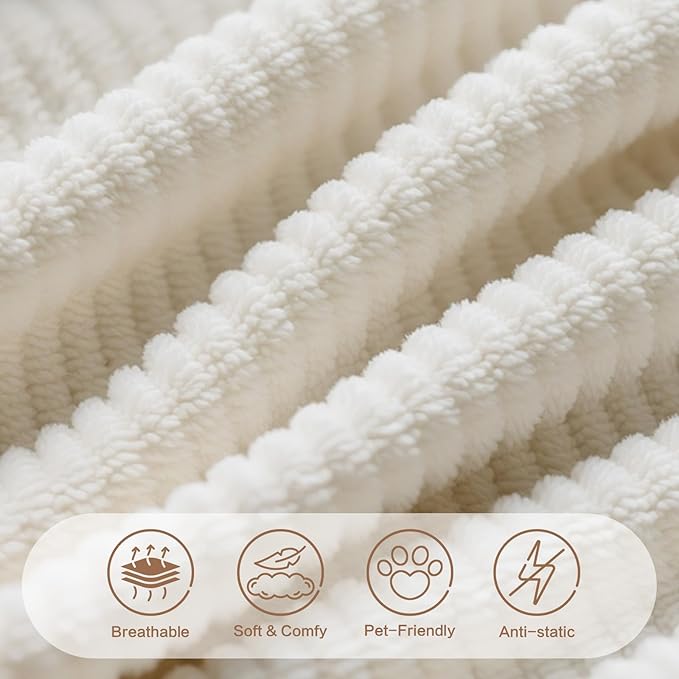 101" Cloud Couch for Bedroom,Boneless Couch with Oversized Chaise,4-Seat Chenille Deep Seat Sofa with 5-Pillows for Living Room,Corduroy Sofa in A Box,Beige