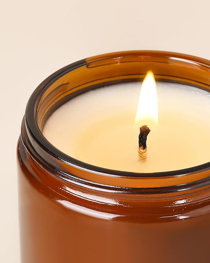 AOOVOO Lemon Lavender Scented Candle - Lavender Candle, Scented Candles, Soy Candles for Home 22 oz