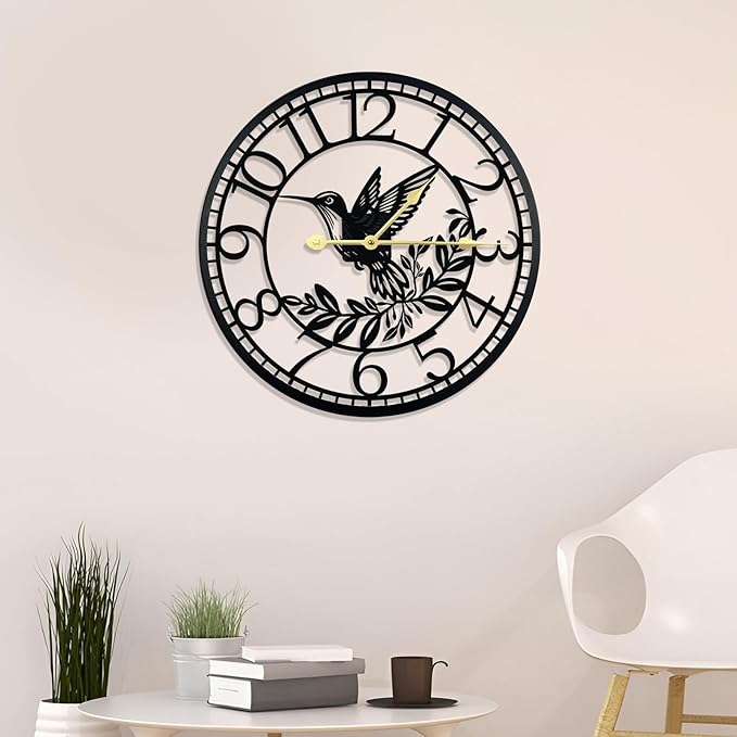 Big Wall Clock - Wall Clocks for Living Room Decor, Quiet and No Ticking Suitable for Wall Decor, Living Room Decoration, Kitchen Decoration