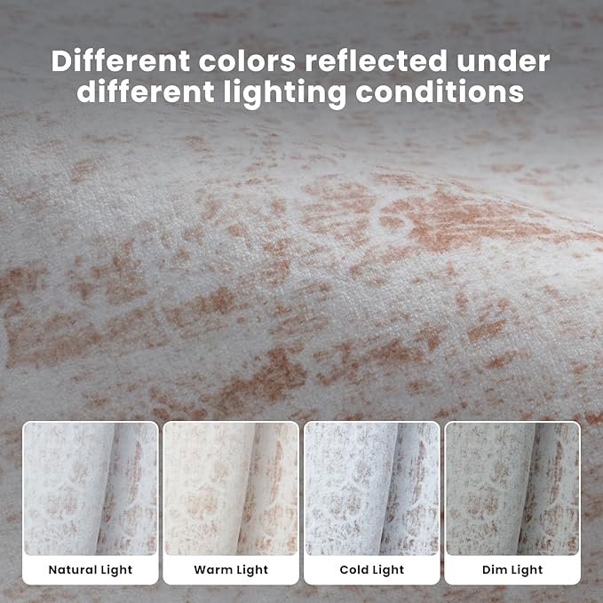 8x10 Washable Area Rugs for Living Room,Bedroom,Dining Room- Modern Abstract Large Area Rugs with Non Slip Rubber Backing,Soft Low Pile Neutral Light Pink Carpet for Nursery Dorm Kids Playroom