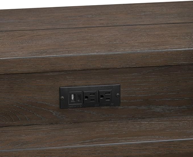 Liberty Furniture Cascade Falls Living Room 4 Piece Set - Console Bar Table, 3 Stools - Satin Espresso