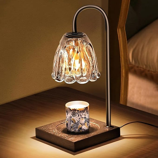 Candle Warmer Lamp, Top-Down Electric Candle Warmer with Timer, Dimmable Jar Candle Melter for Scented Wax