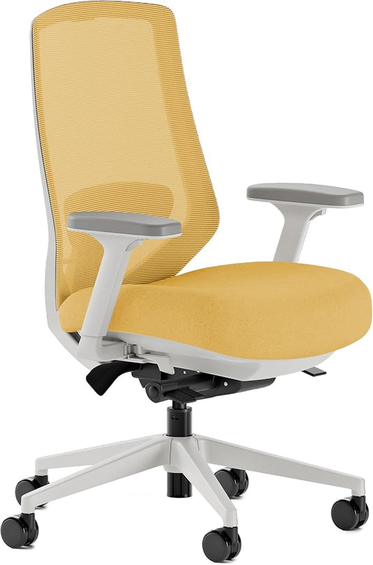 Branch Ergonomic Chair Pro - Mesh Office Chair with 14 Points of Adjustment - Height, Depth & Tilt Adjustable - 5D Armrests - Forward Tilt, Smooth Recline, and Lumbar Support - Spark