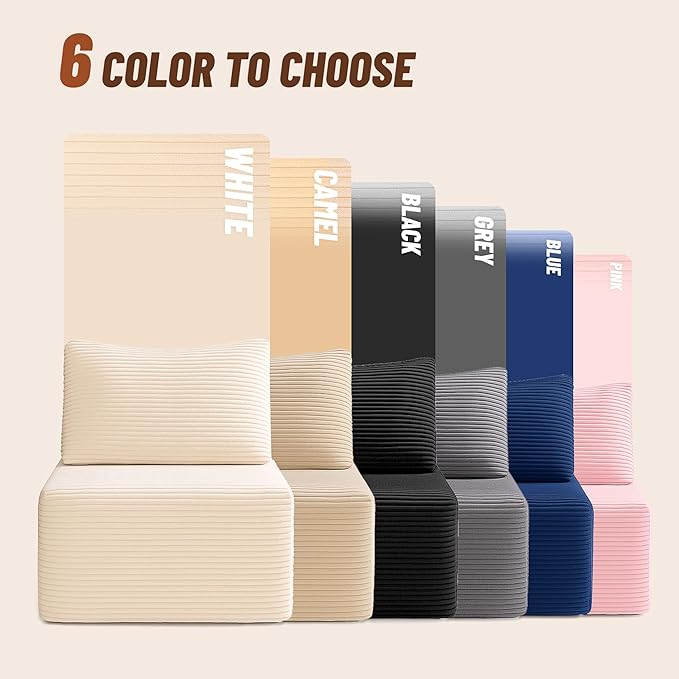 138" Boneless Couch with Deep Seat, Modular Sectional Sofa, Cloud Sectional Couch for Living Room, No Assembly Required, Corduroy, 4 Seater L-Shape Left, Blue