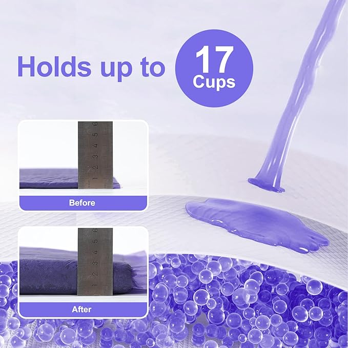 Cat Pad Refills for Litter Box, 16.9"x11.4" Odor Control Cat Pee Pads with Activated Carbon for Breeze Litter System(30Counts/Purple)