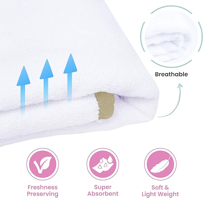 Zoane Creations 100% Fiber Hooded Baby Towels for Newborn – Ultra-Soft,Highly Absorbent, 500 GSM, 37 x 37 inches Perfect Cotton Baby Bath Towels Hooded for Newborns and Toddlers.