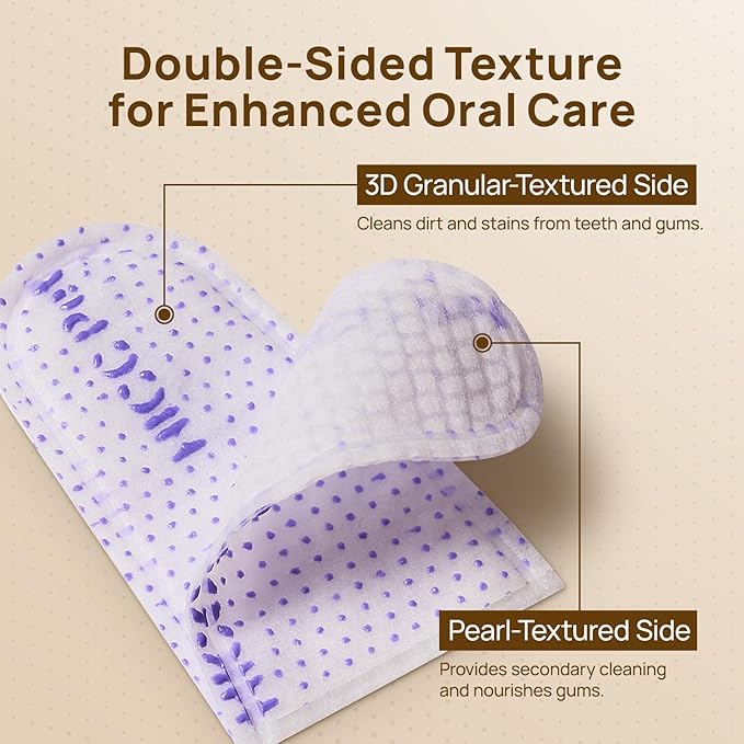 HICC PET Pro Dog Teeth Cleaning Wipes, Vet-Recommended Finger Toothbrush for Dogs & Cats, No-Rinse Dental Care Wipes, Gentle Cleansing & Gum Care, Tooth Brushing Kit Support, 50 Count (Peanut Butter)