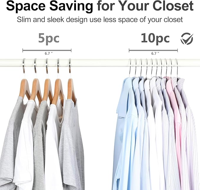 TOPIA HANGER Metal Hangers 30 Pack, Non Slip Clothes Hangers Space Saving, Heavy Duty Rubber Coated Wire Hanger for Coat, Shirt, Dress, Pants-Black, CT12H30