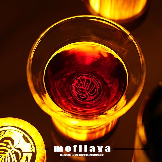 LED Night Light Bedside Mood Lamp Touch Wood Warm Light Festival Cordless Portable Table Lamp Restaurant Bedroom Bar Coffee Outdoor Camping Birthday Gifts for Women Mom Baby Kids (Short)