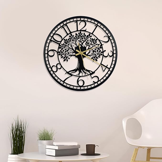 Big Wall Clock - Wall Clocks for Living Room Decor, Quiet and No Ticking Suitable for Wall Decor, Living Room Decoration, Kitchen Decoration