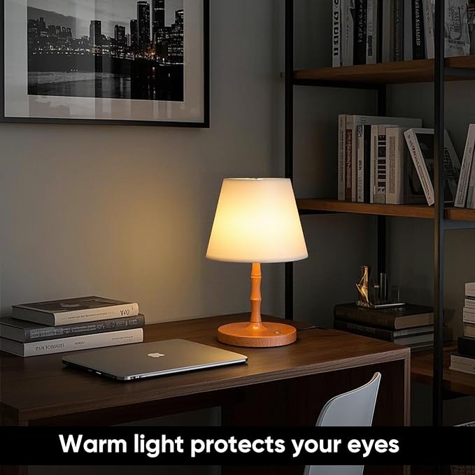 Adjustable Outdoor Lights Powered by Battery, Suitable for Offices and bedrooms, Children's Sleep, Courtyard Camping Restaurant LED Night Lights, Rechargeable Battery Driven Lights (Yellow)