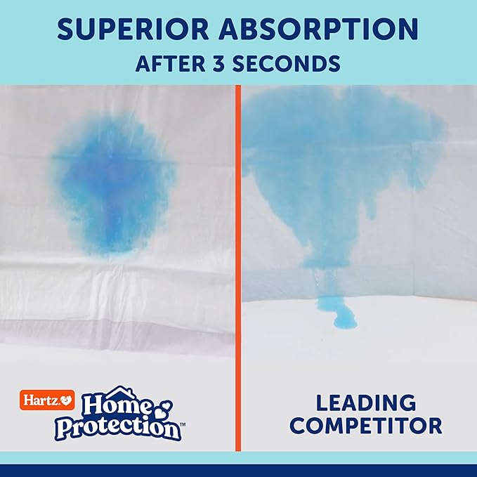 Hartz Home Protection Mountain Fresh Scented Dog Pads, XL 30 Count, Super Absorbent & Won't Leak, Odor Eliminating