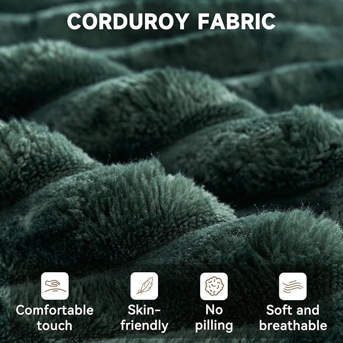 106" Cloud Couch Corduroy Modular Sectional Sofa L-Shape Boneless Couch with Wide Armrests and Cup Holders for Living Room Bedroom, No Assembly Required (Green)