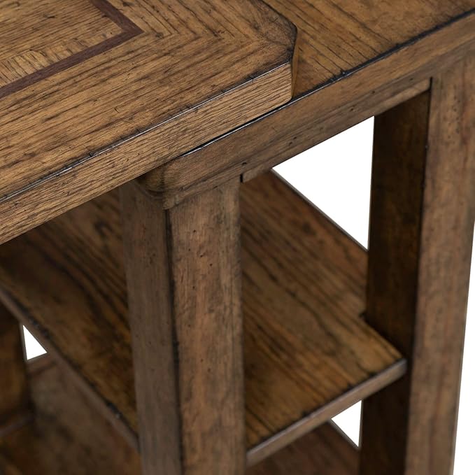 Liberty Furniture Carolina Park Console Table for Living Room - Amber Brown Oak