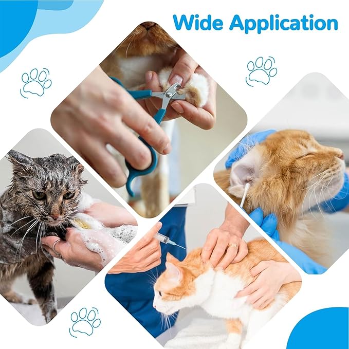AWOOF Cat Grooming Bag Adjustable Cat Bathing Bag Anti Scratch Bite Polyester Soft Durable Mesh Cat Shower Bag for Small Medium Large Cats