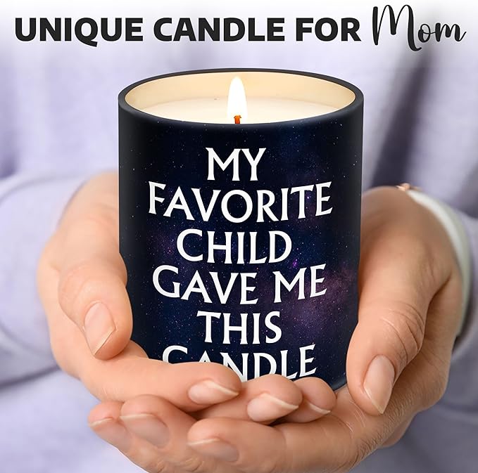 Gifts for Mom from Daughter, Son - Christmas Gifts for Mom, Wife, Women - Moms Birthday Gift Ideas, Cool Birthday Gift for Moms - Funny Christmas Candle, mom Soy Wax Candle
