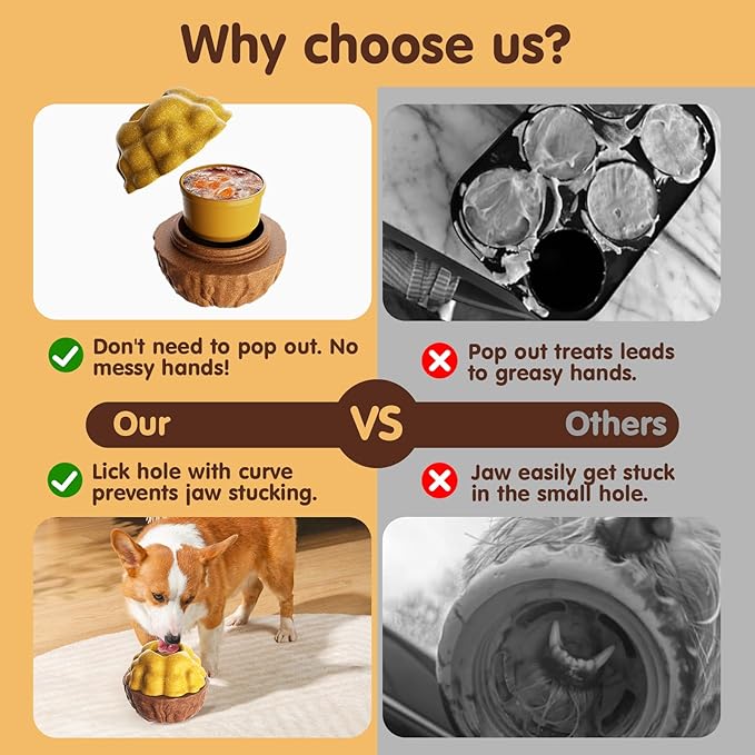 Freezable Dog Chew Toy, Long-Lasting Rubber Treat Dispenser for Aggressive Chewers, Interactive Dental Toy with Frozen Treat Holder, Easy to Clean,Anxiety Relief