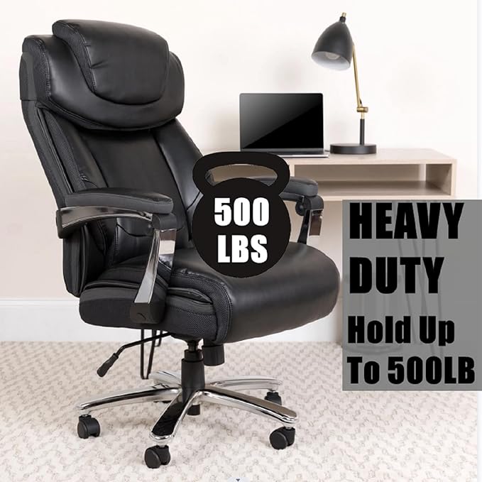 Heavy Duty 500LBs Office Chair Tilt Control Mechanism Replacement Parts, Office Chair Swivel Tilt Base W/6" x 10.2" Mounting Holes - Black