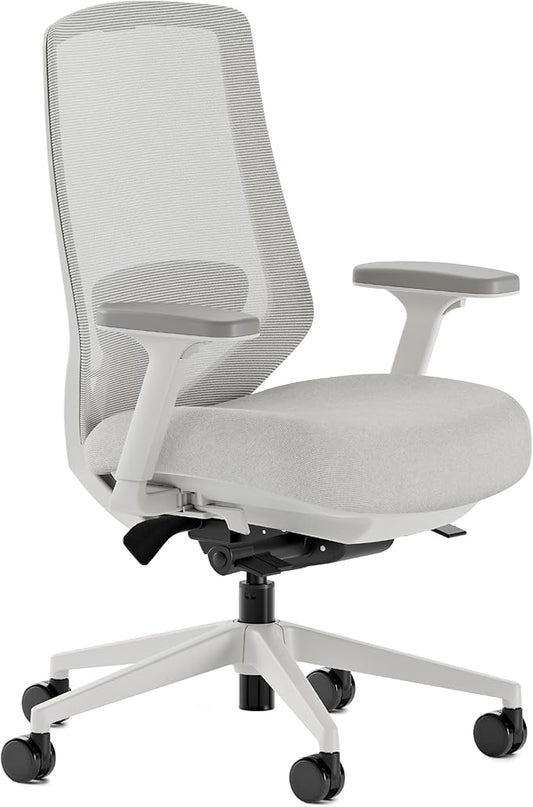 Branch Ergonomic Chair Pro - Mesh Office Chair with 14 Points of Adjustment - Height, Depth & Tilt Adjustable - 5D Armrests - Forward Tilt, Smooth Recline, and Lumbar Support - Mineral
